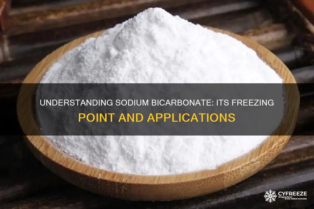 what is the freezing point of sodium bicarbonate