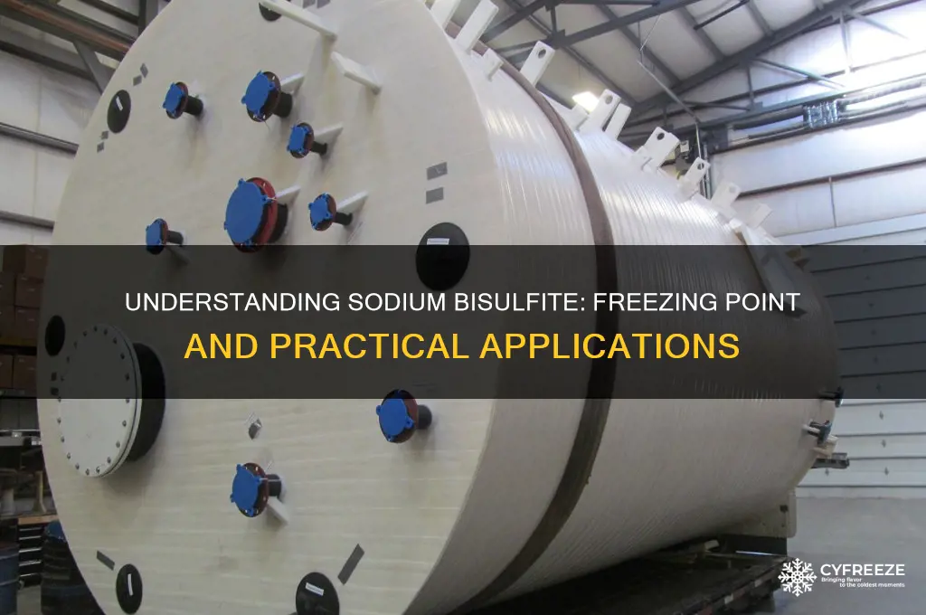 what is the freezing point of sodium bisulfite