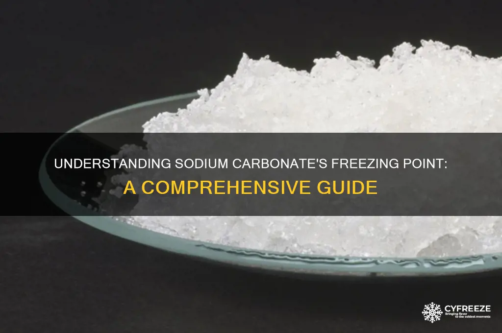 what is the freezing point of sodium carbonate