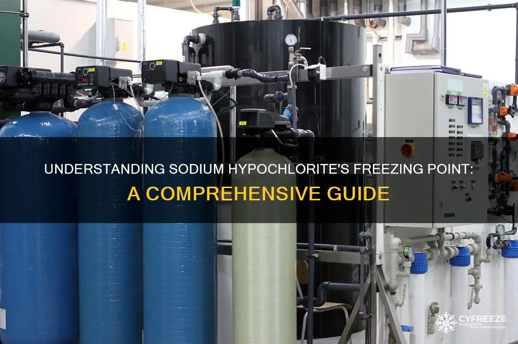 what is the freezing point of sodium hypochlorite