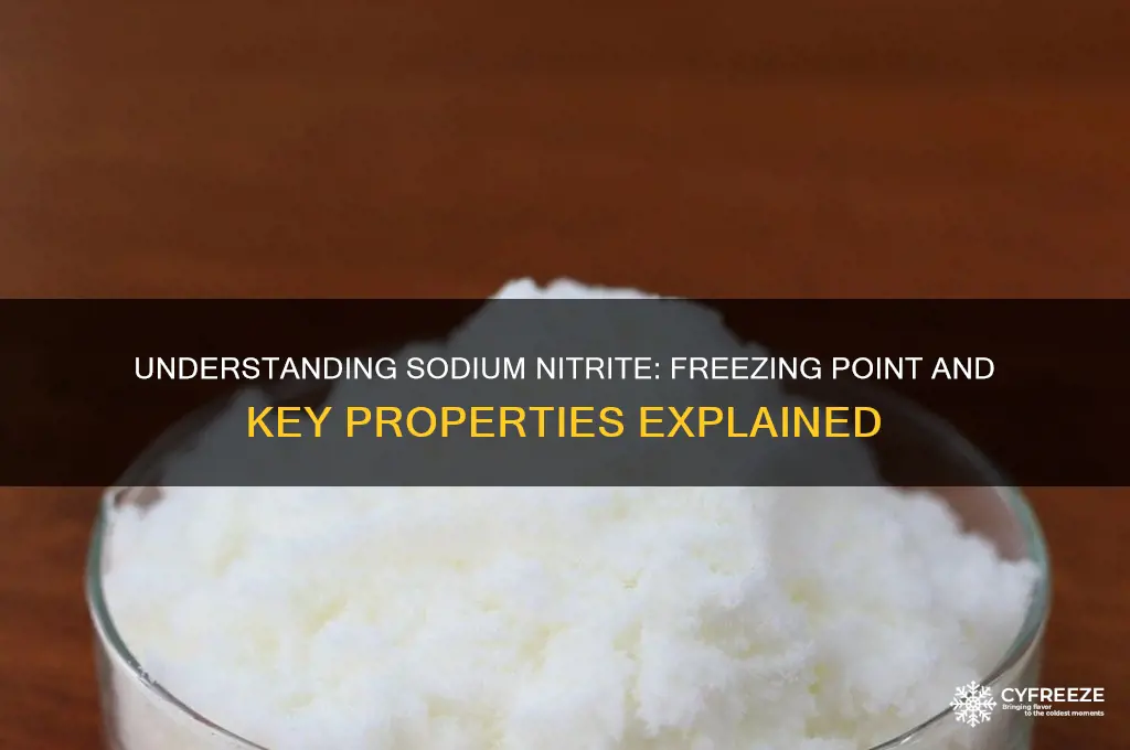 what is the freezing point of sodium nitrite