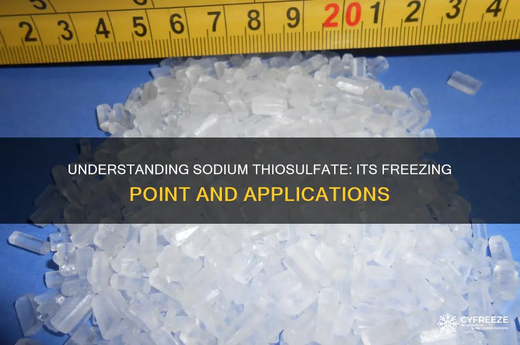 what is the freezing point of sodium thiosulfate