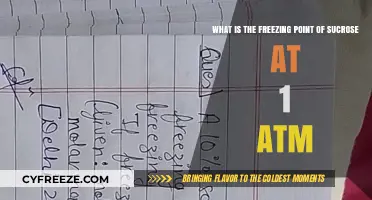 Understanding Sucrose's Freezing Point at 1 atm: A Comprehensive Guide