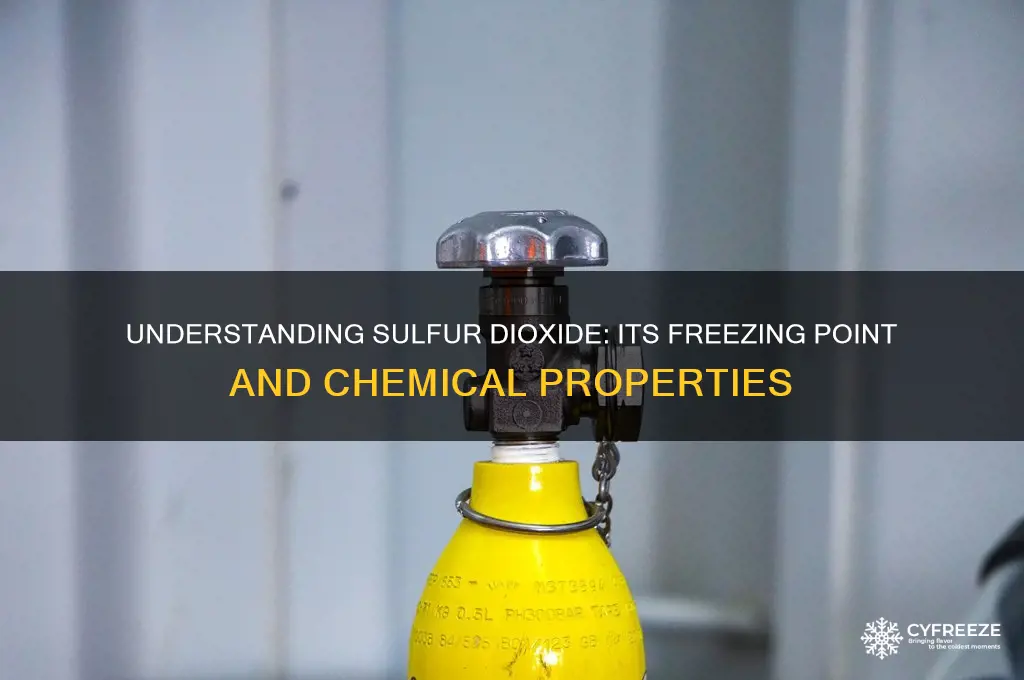 what is the freezing point of sulfur dioxide