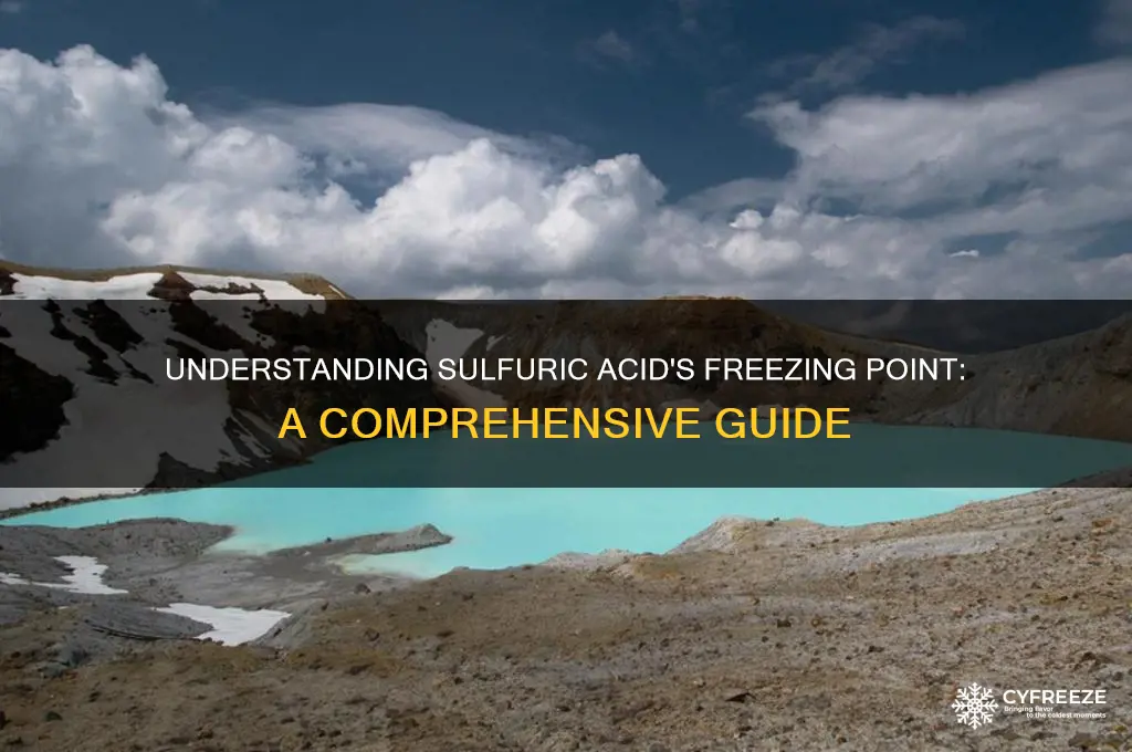 what is the freezing point of sulfuric acid