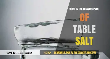 Understanding the Freezing Point of Table Salt: A Comprehensive Guide