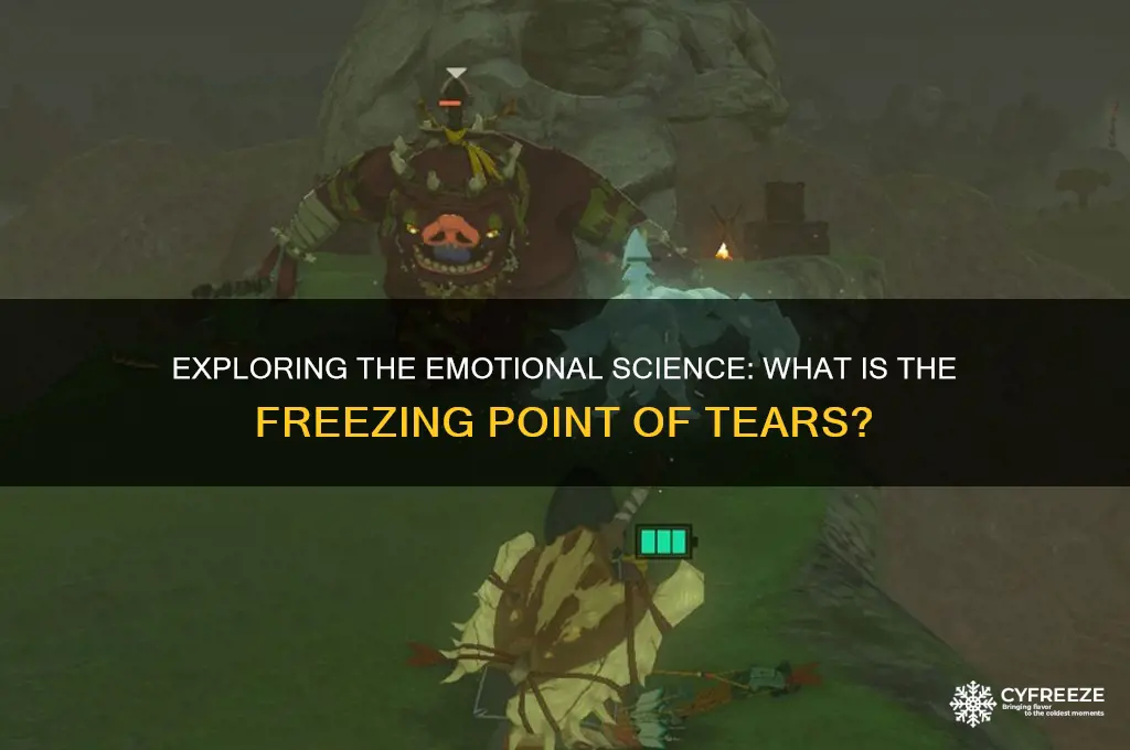 what is the freezing point of tears
