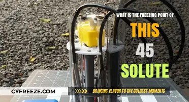 Understanding the Freezing Point of a 45% Solute Solution