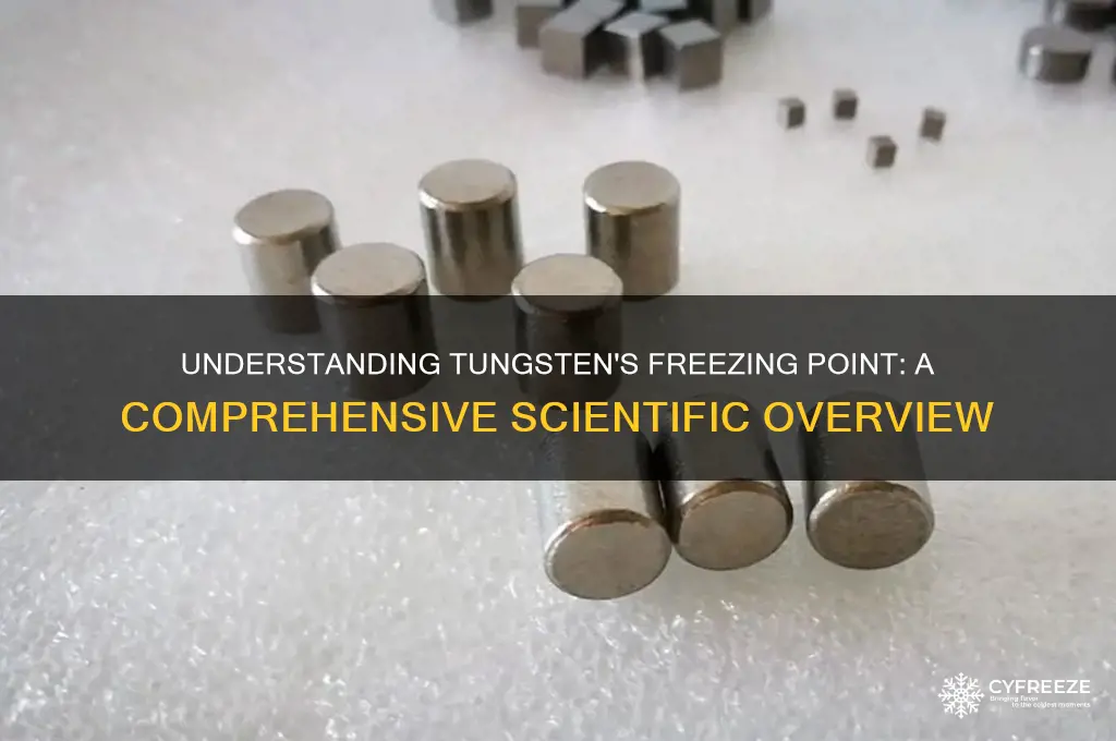 what is the freezing point of tungsten