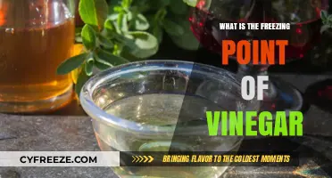 Vinegar's Freezing Point: Unveiling the Chilling Truth Behind This Kitchen Staple