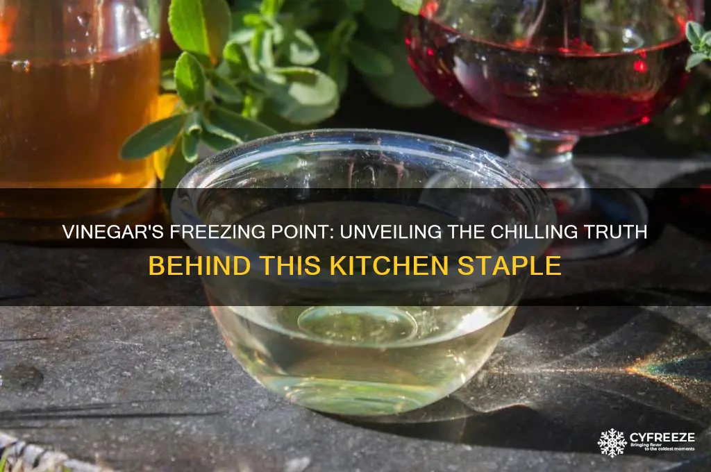what is the freezing point of vinegar
