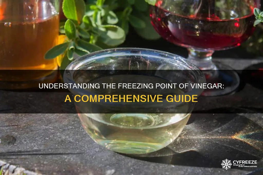 what is the freezing point of vinigar