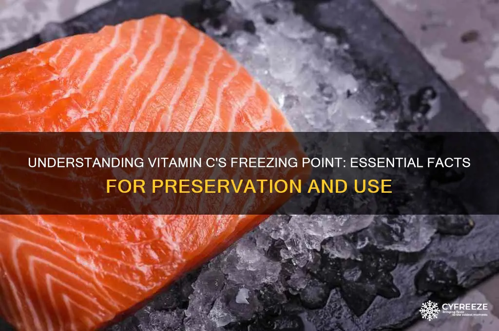 what is the freezing point of vitamin c