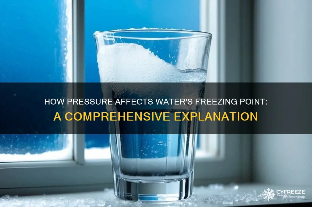 what is the freezing point of watyer under pressure