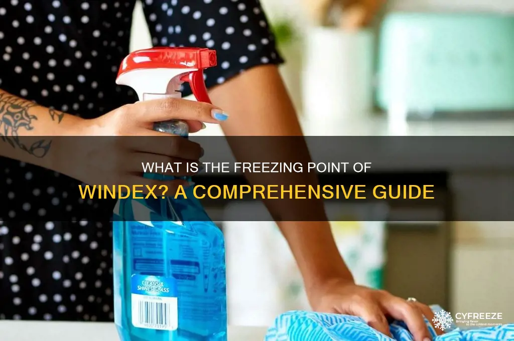 what is the freezing point of windex
