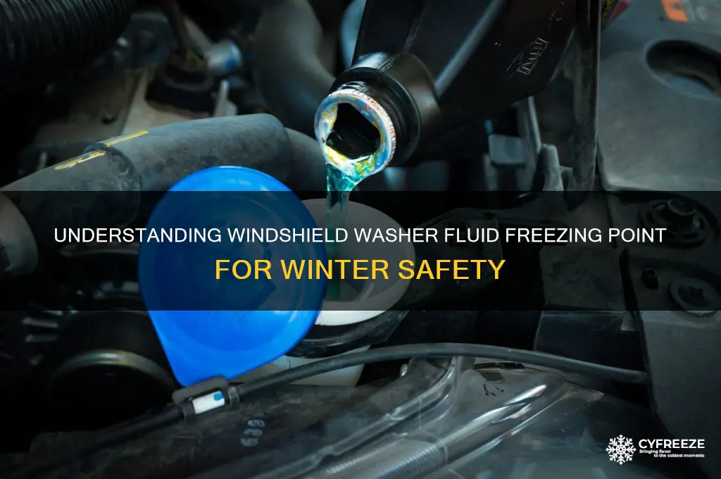 what is the freezing point of windshield washer fluid