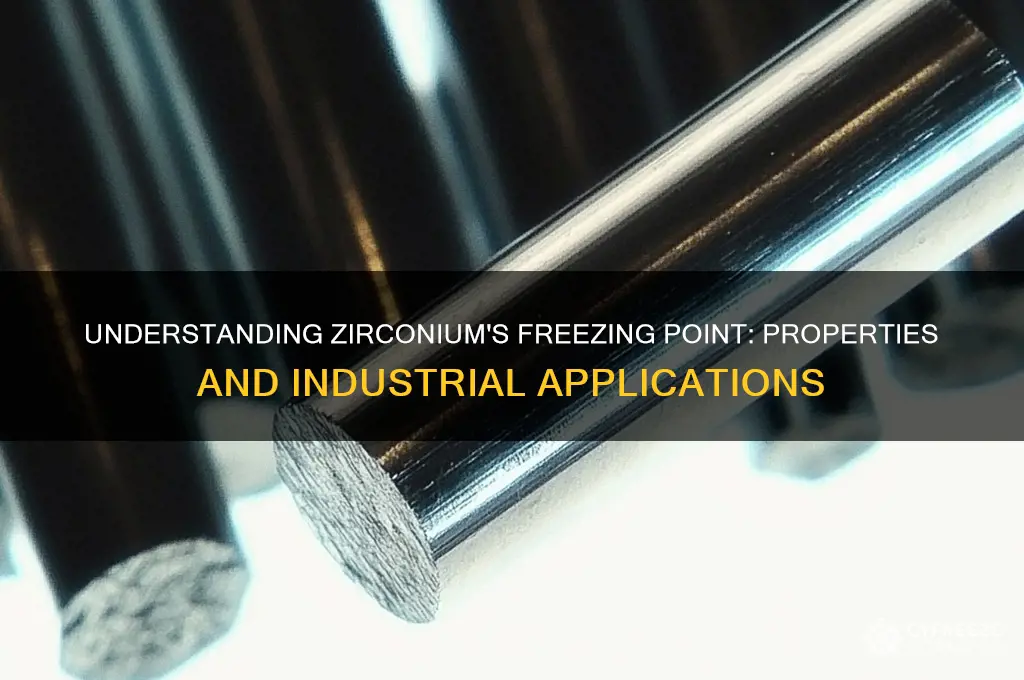 what is the freezing point of zirconium