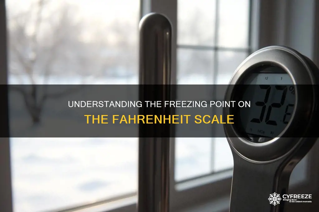 what is the freezing point on the fahrenheit scale