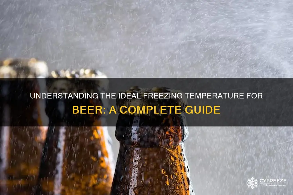 what is the freezing temperature beer