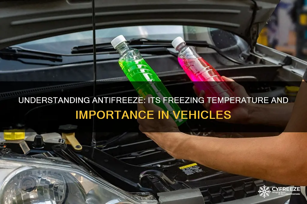 what is the freezing temperature of antifreeze