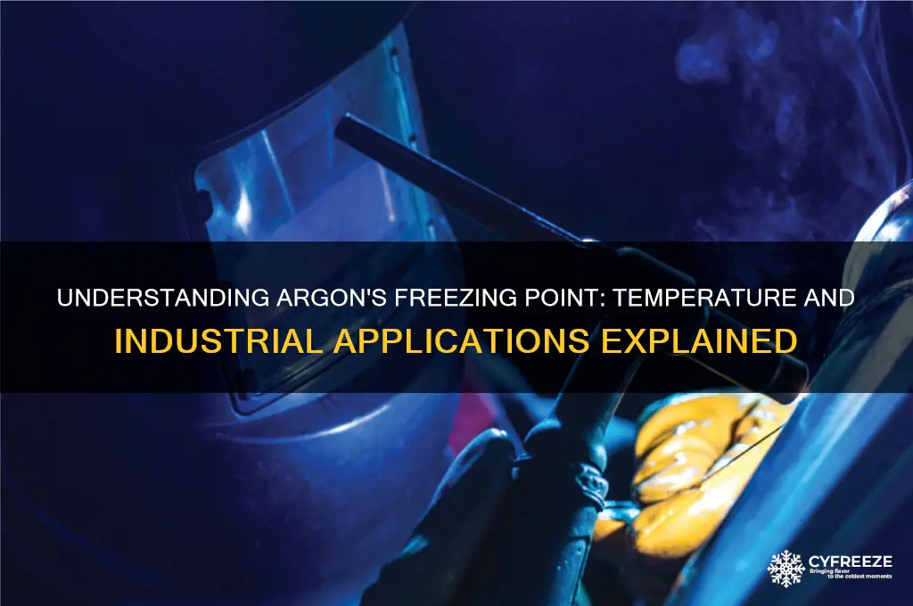 what is the freezing temperature of argon