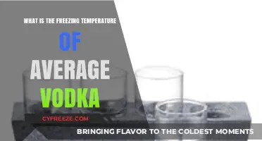 Vodka's Freezing Point: Understanding the Average Temperature Threshold