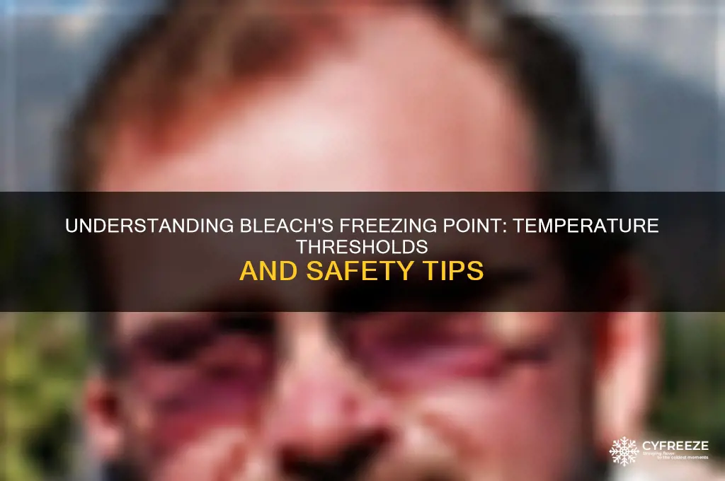 what is the freezing temperature of bleach