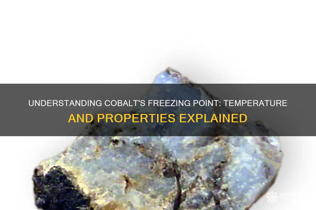 what is the freezing temperature of cobalt