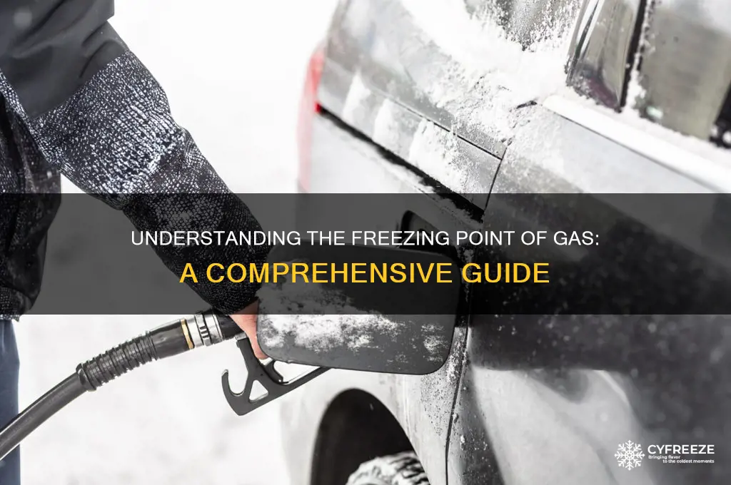 what is the freezing temperature of gas