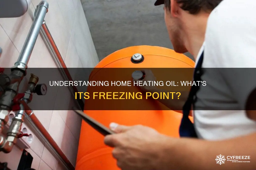 what is the freezing temperature of home heating oil
