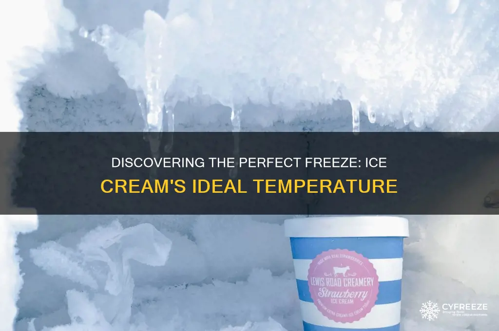 what is the freezing temperature of ice cream
