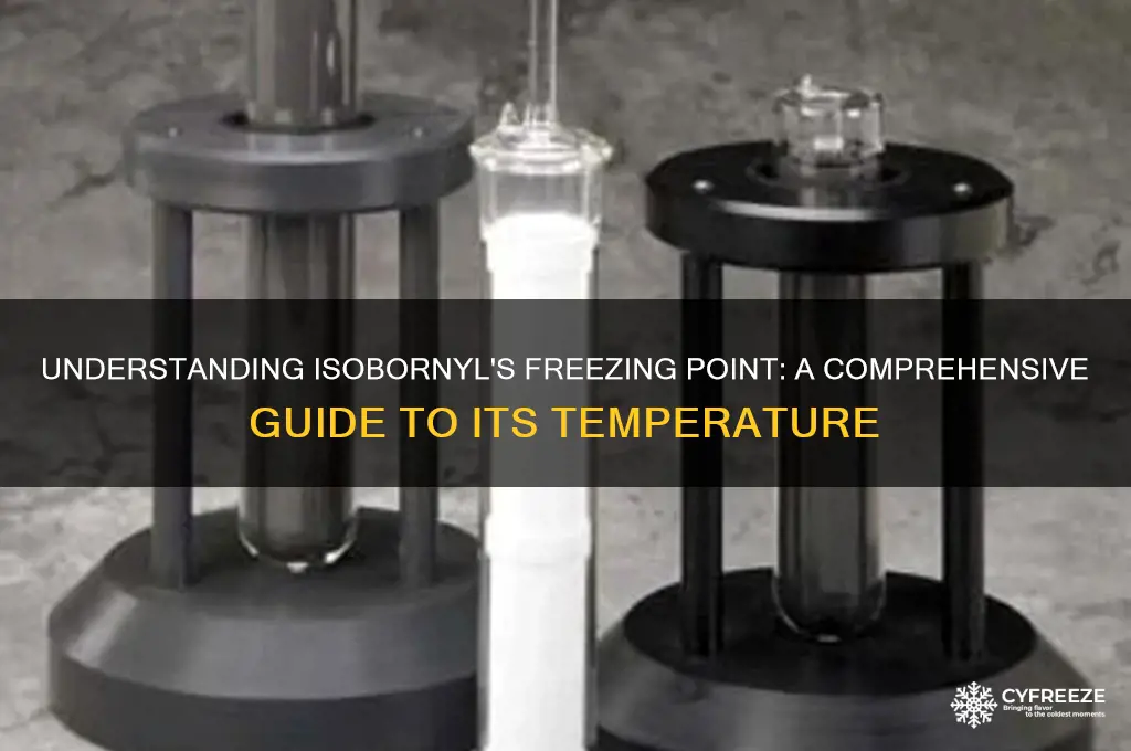 what is the freezing temperature of isoboropyl
