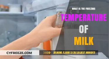 Understanding the Freezing Point of Milk: A Comprehensive Guide
