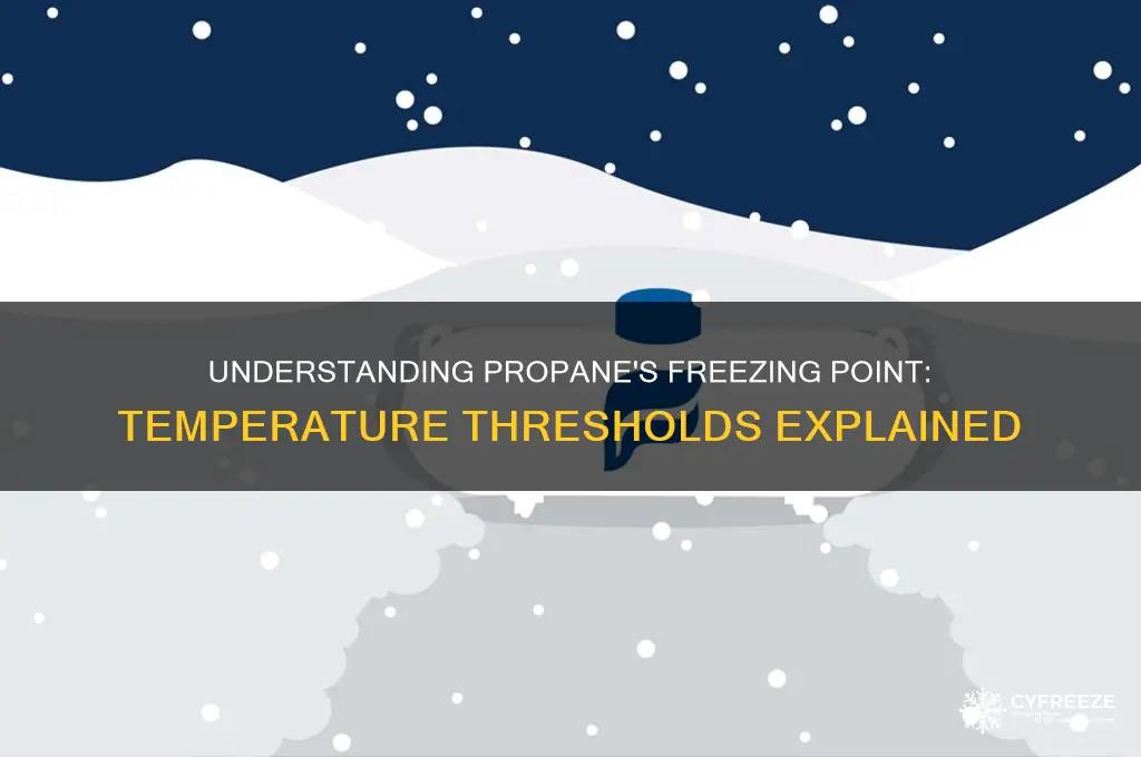 what is the freezing temperature of propane