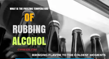Understanding the Freezing Point of Rubbing Alcohol: A Comprehensive Guide