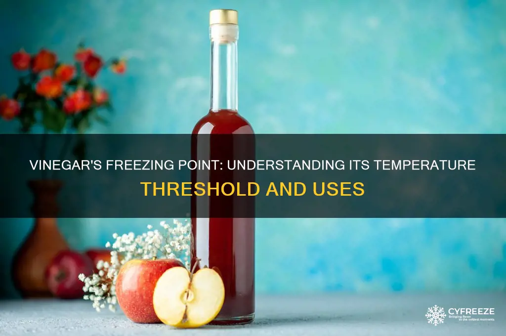 what is the freezing temperature of vinegar