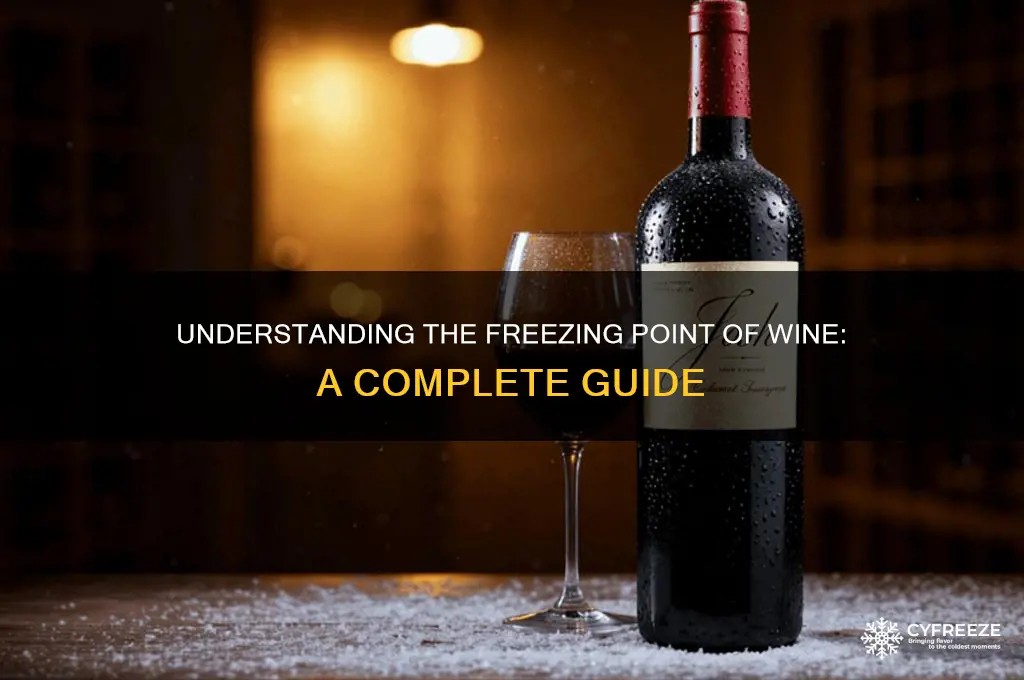what is the freezing temperature of wine