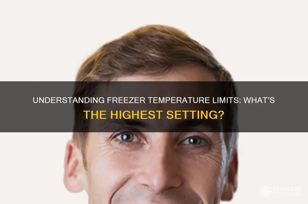 what is the highest temperature a freezer can be