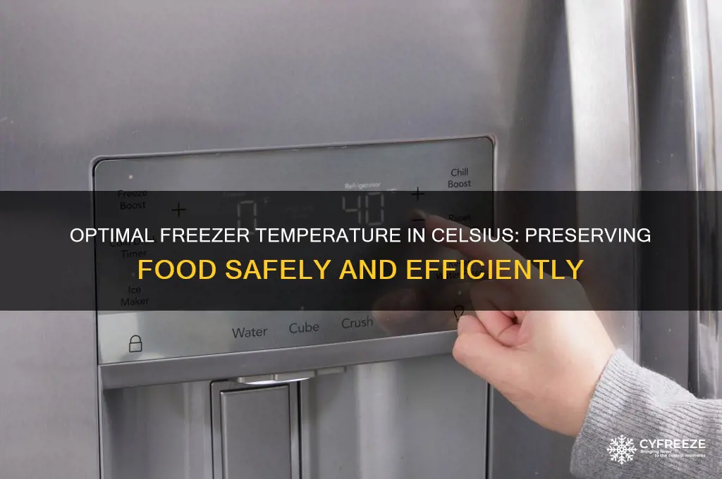 what is the ideal freezer temperature in celsius