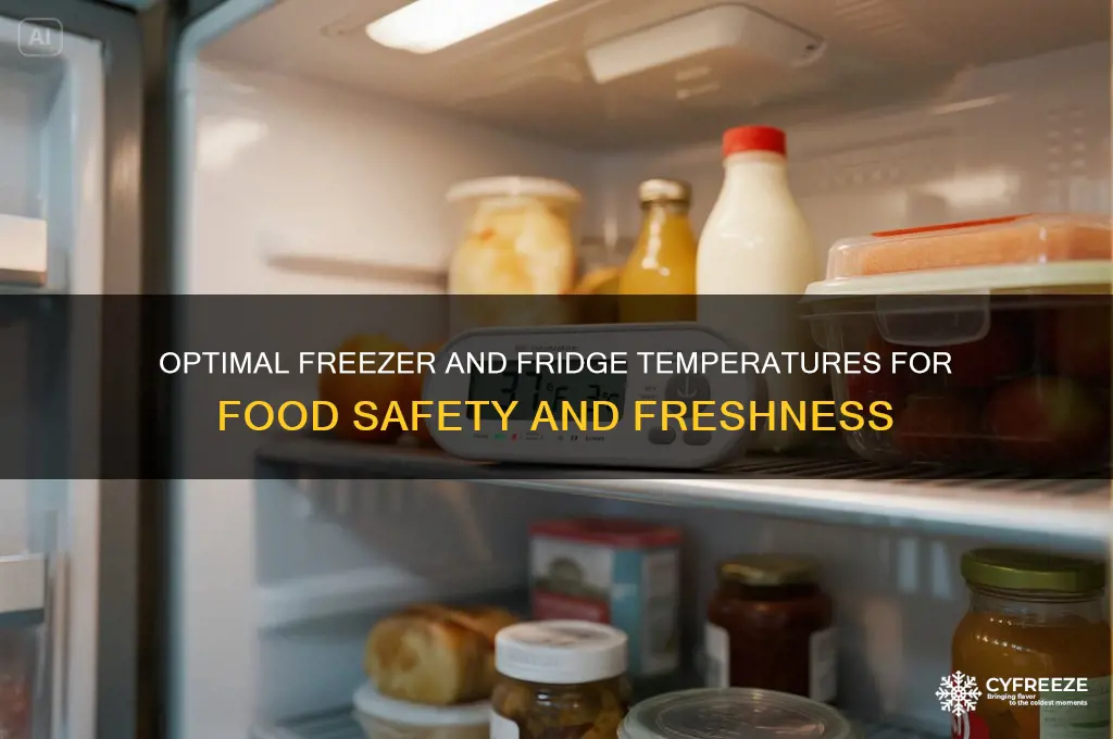 what is the ideal temperature for a freezer and refrigerator