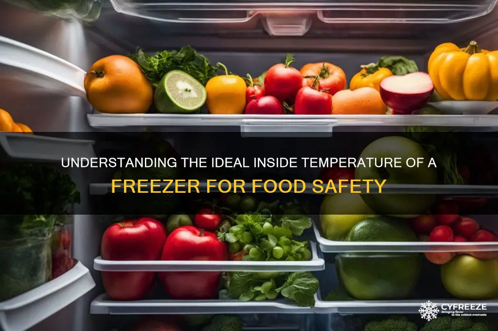 what is the inside temperature of a freezer