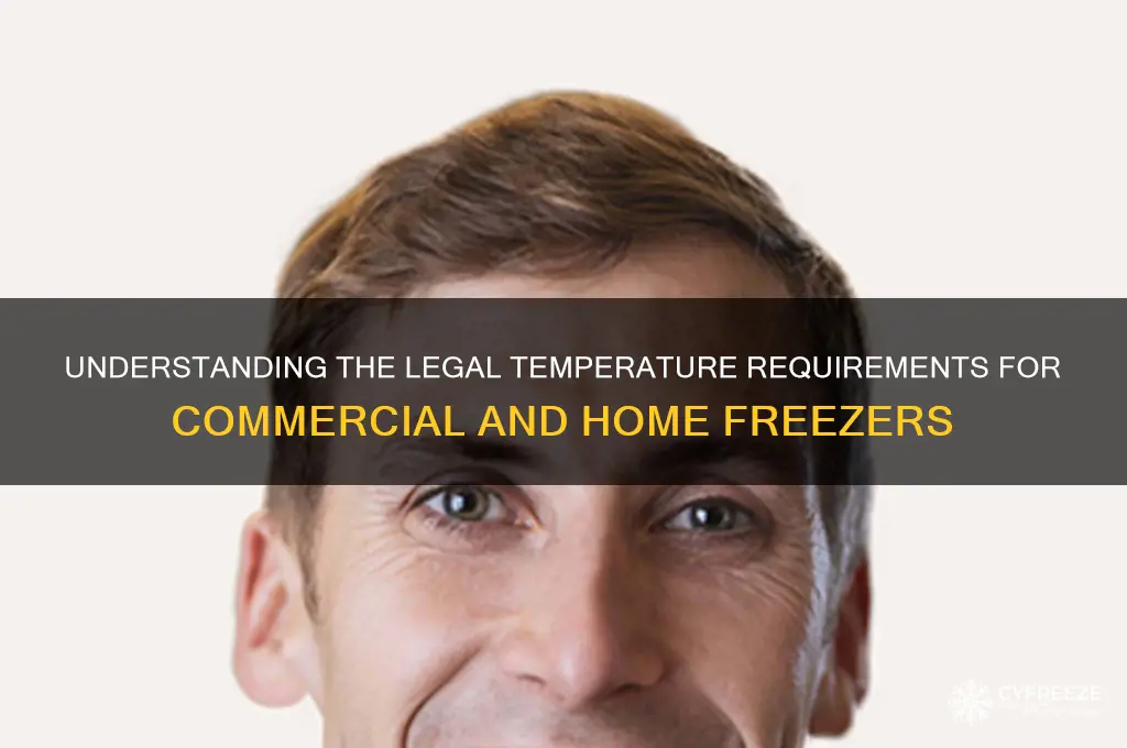 what is the legal temperature for a freezer