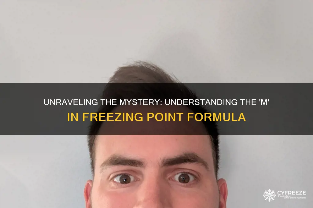 what is the m in freezing point formula