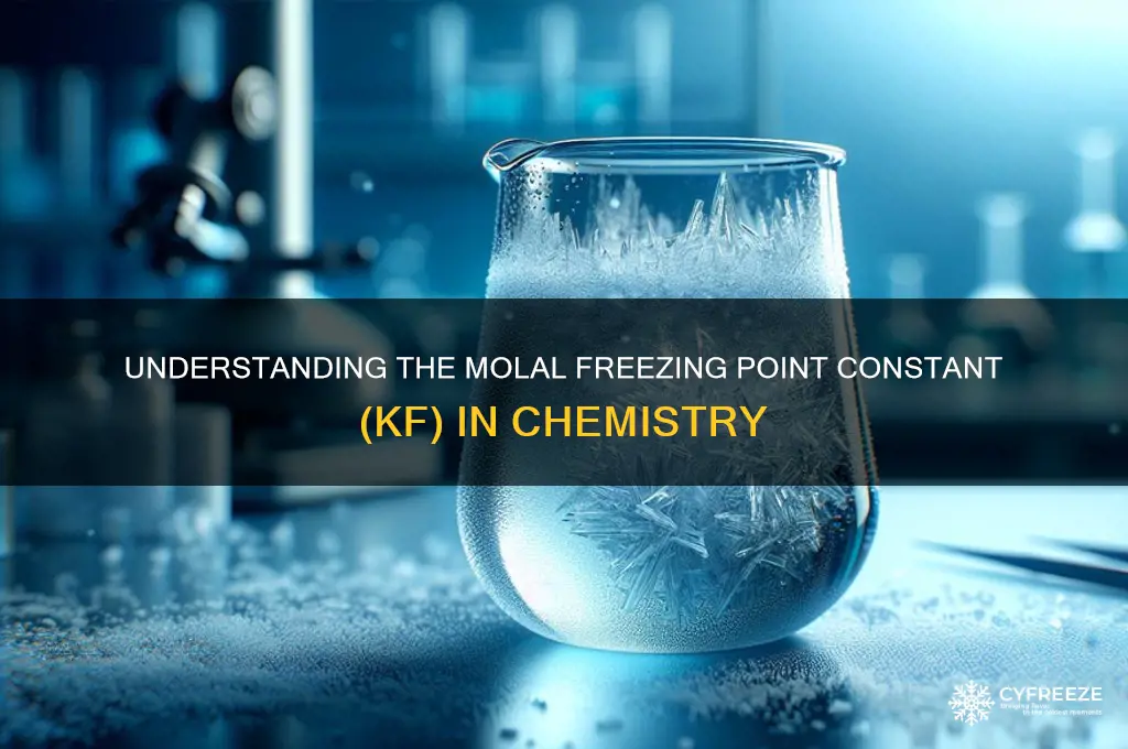 what is the molal freezing point constant for kf