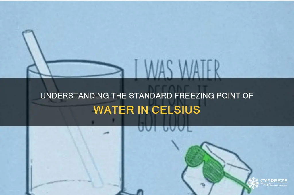 what is the normal freezing point in celsius