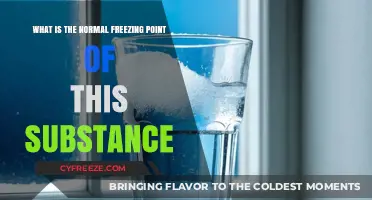 Understanding the Standard Freezing Point of Common Substances