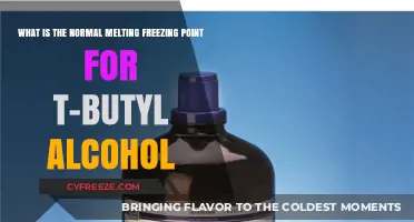 Understanding T-Butyl Alcohol's Normal Melting and Freezing Point