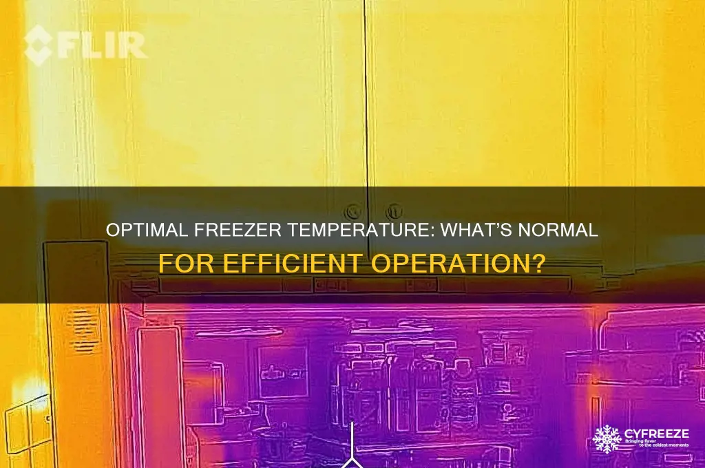 what is the normal operating temperature of a freezer