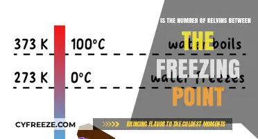 Kelvin Difference Between Water's Freezing Point and Absolute Zero