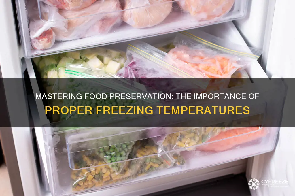 what is the point of a proper freezing temperature